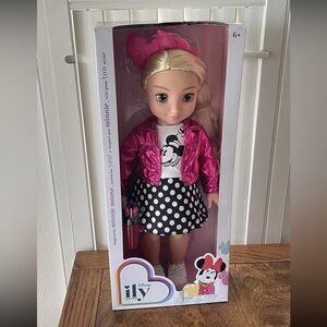 Disney ILY 4ever -  18" Minnie Doll Pink Jacket Blond Brown